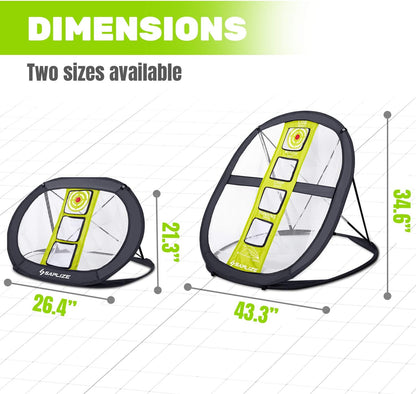 3 Hole Target - Golf Chipping Net - Backyard Accuracy and Swing Practice